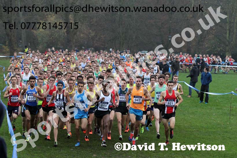 Senior men's European Cross Country Trials, Sefton Park, Liverpool. Photo: David T. Hewitson/Sports for All Pics